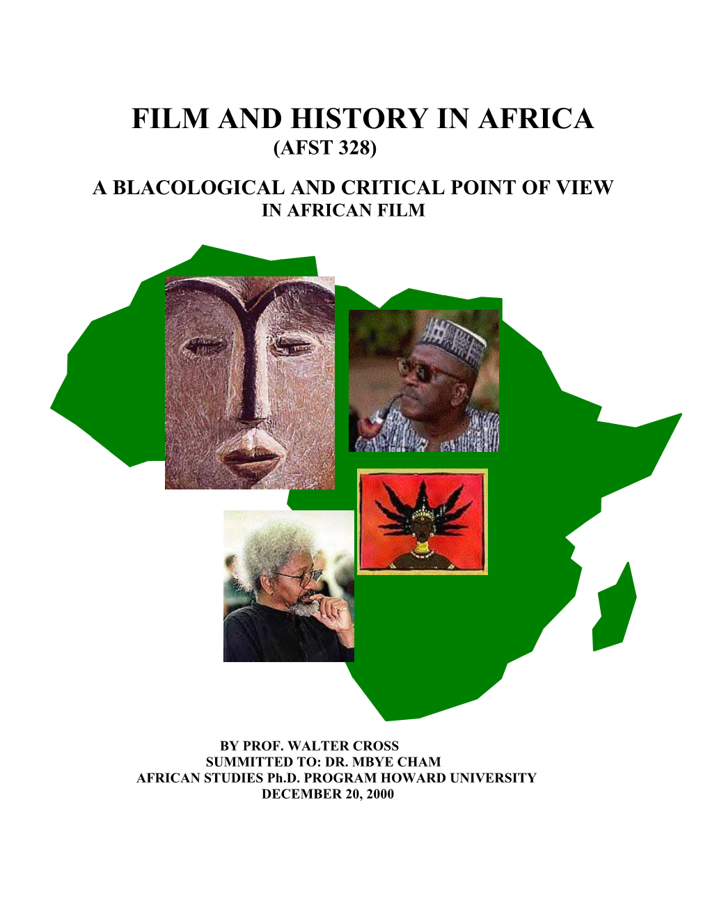 Film and History in Africa