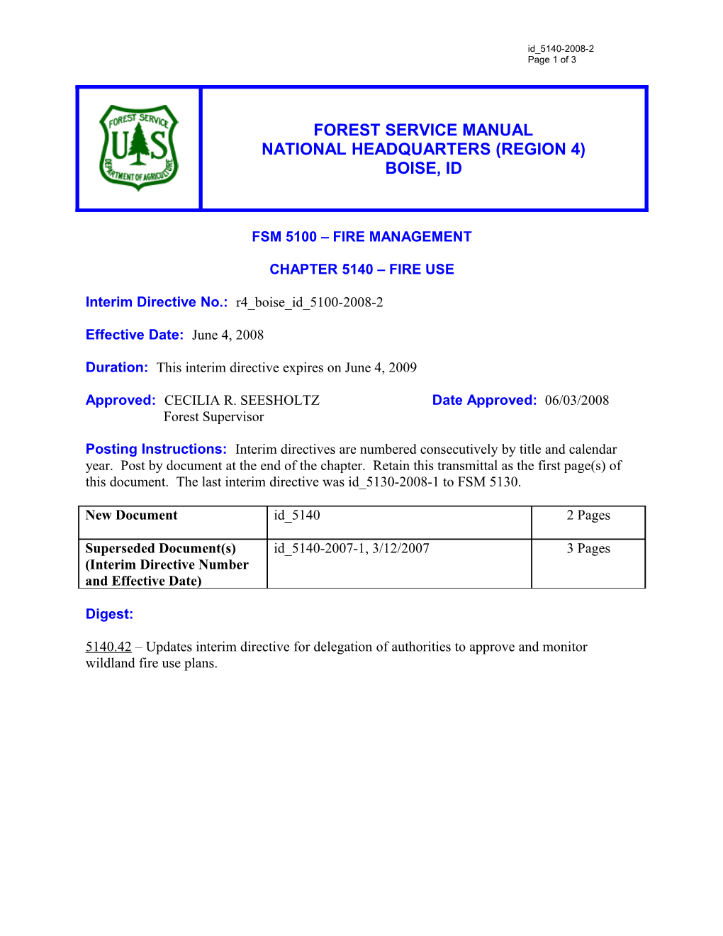 Fsm 5100 Fire Management