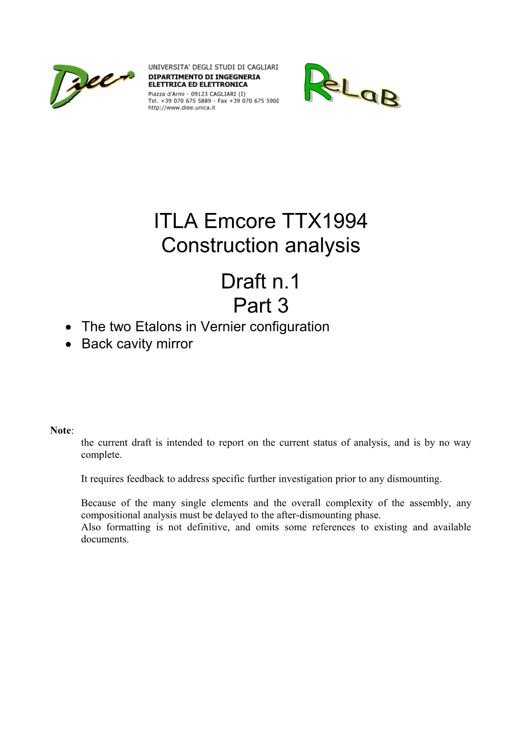 ITLA Emcore TTX1994