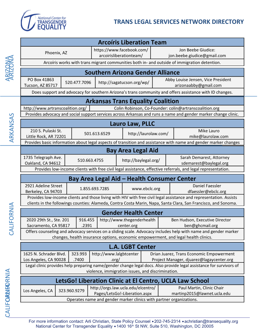 Trans Legal Servicesnetworkdirectory