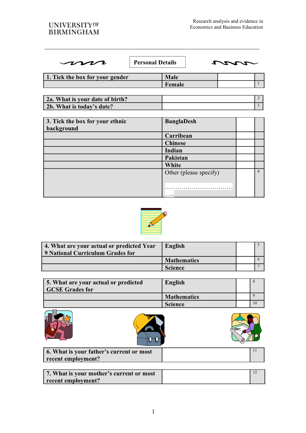 Year 9 Citizenship Survey