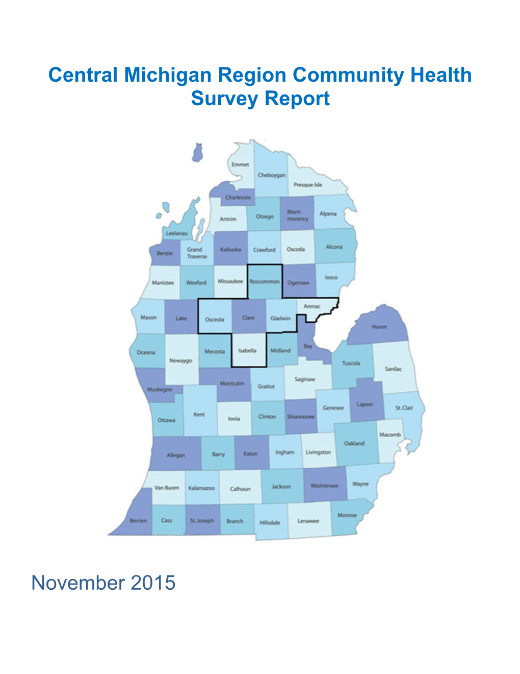 Central Michigan Region Community Health Survey Report