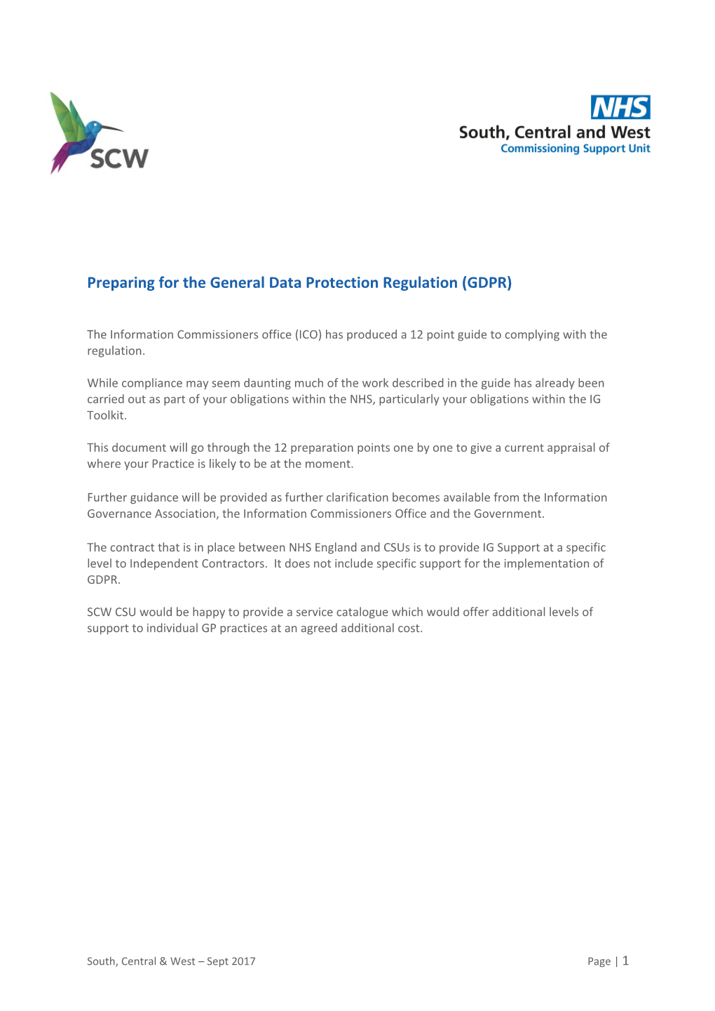 Preparing for the General Data Protection Regulation (GDPR)