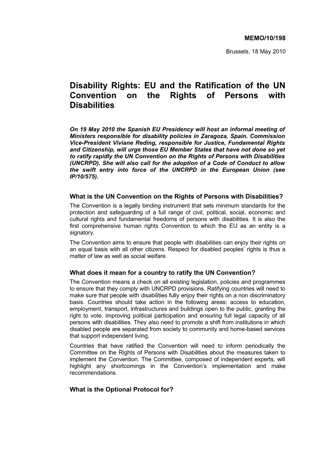 What Is the UN Convention on the Rights of Persons with Disabilities?