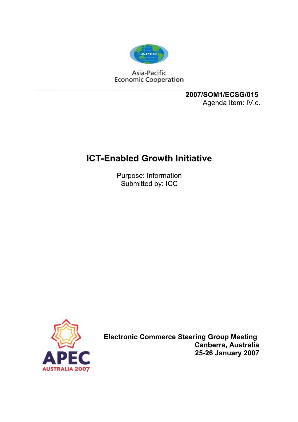 ICT-Enabled Growth Initiative