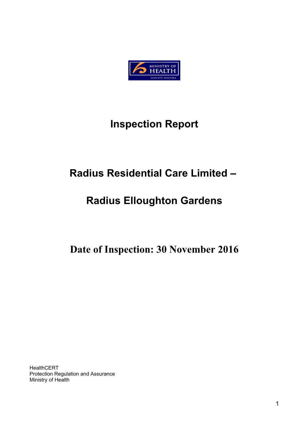 Radius Residential Care Limited