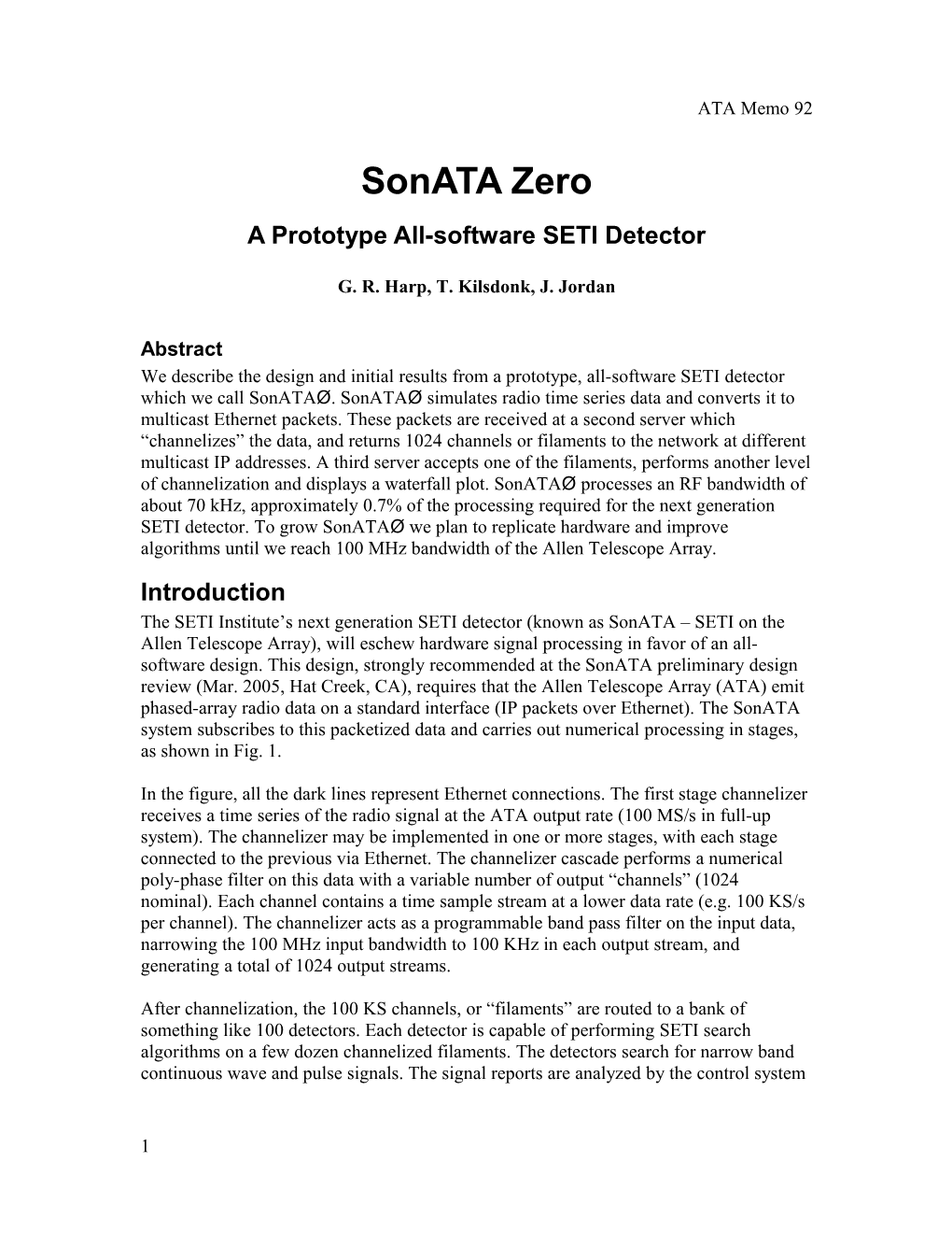 A Prototype All-Software SETI Detector