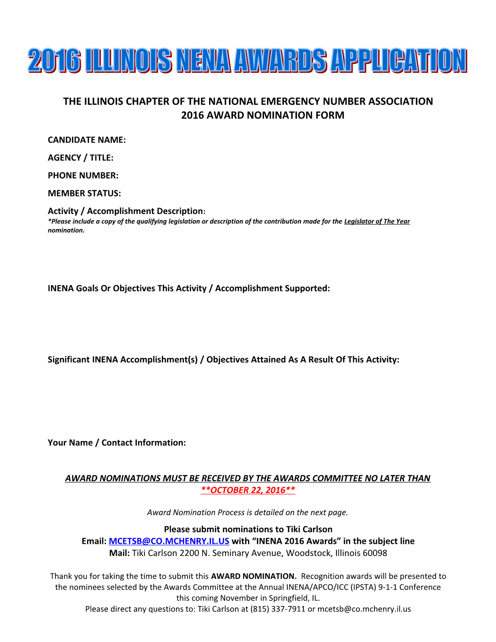 The Illinois Chapter of the National Emergency Number Association
