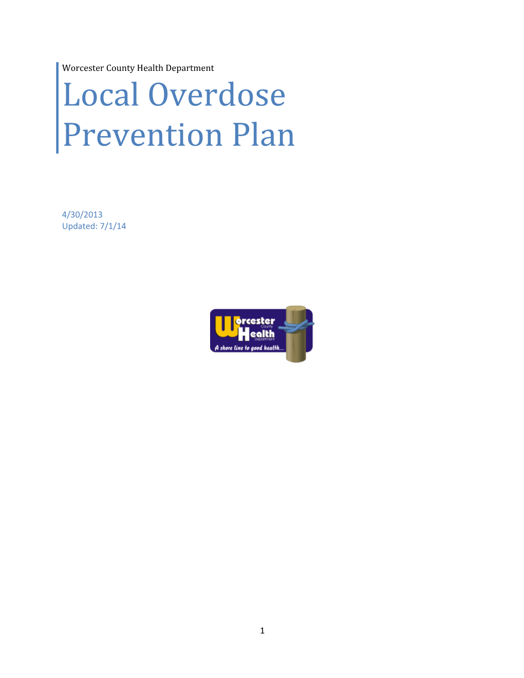 Local Overdose Prevention Plan