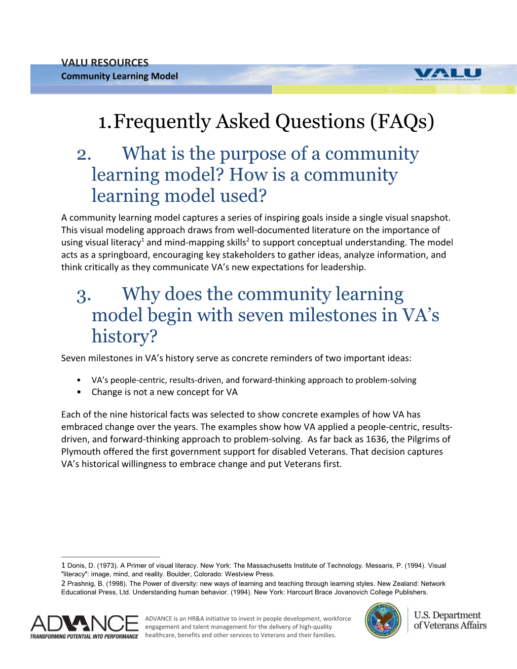 Community Learning Model Frequently Asked Questions (Faqs)