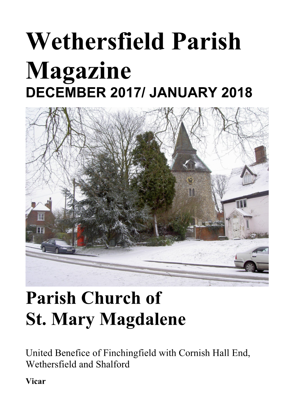 Wethersfield Parish Magazine