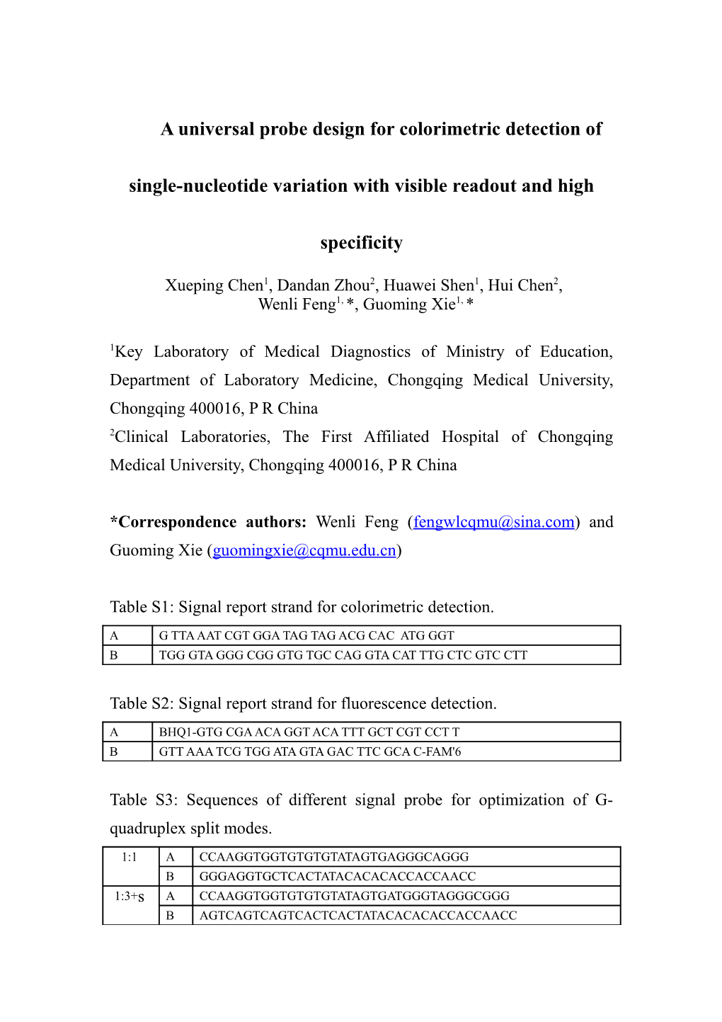 Xueping Chen1, Dandan Zhou2, Huawei Shen1, Hui Chen2