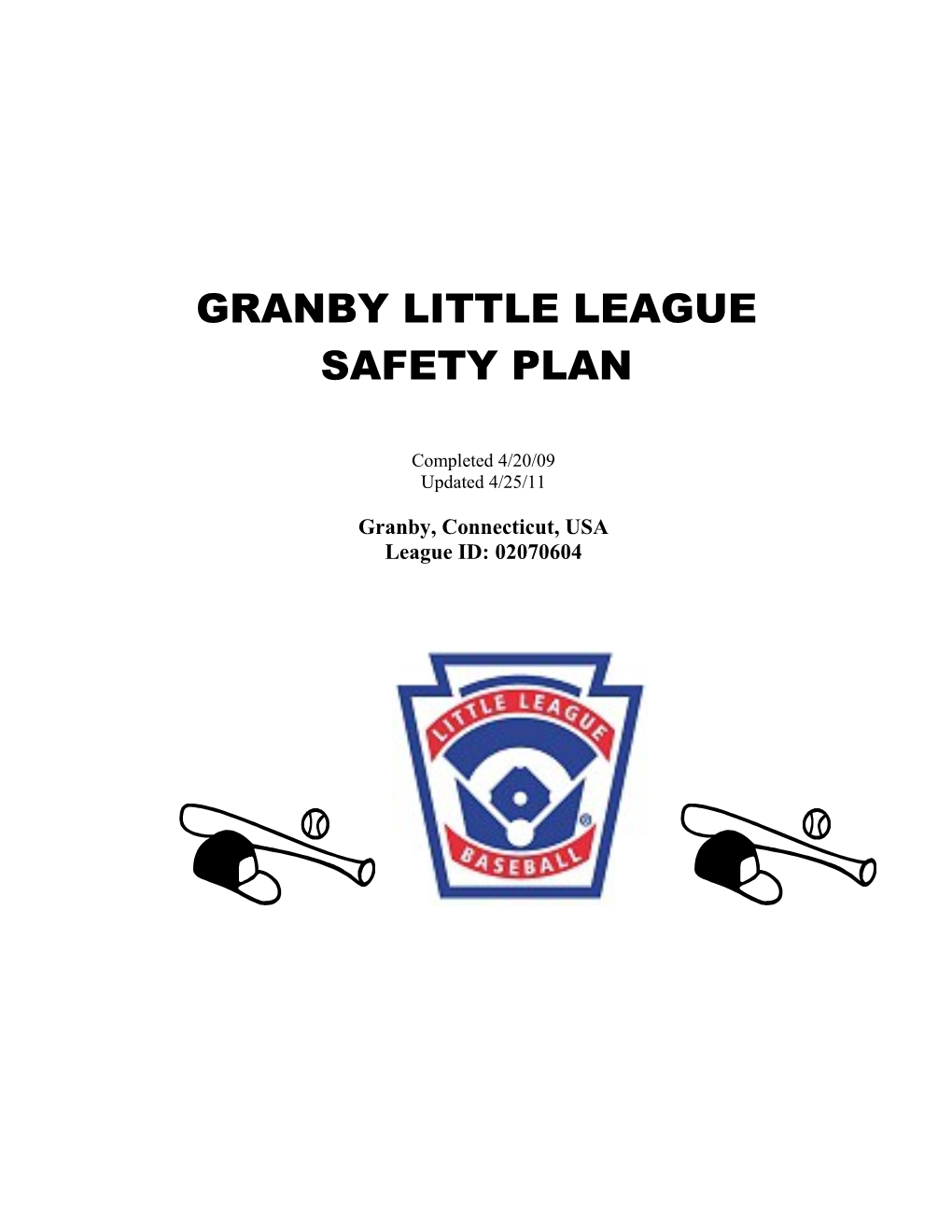 Granby Little League Safety Manual