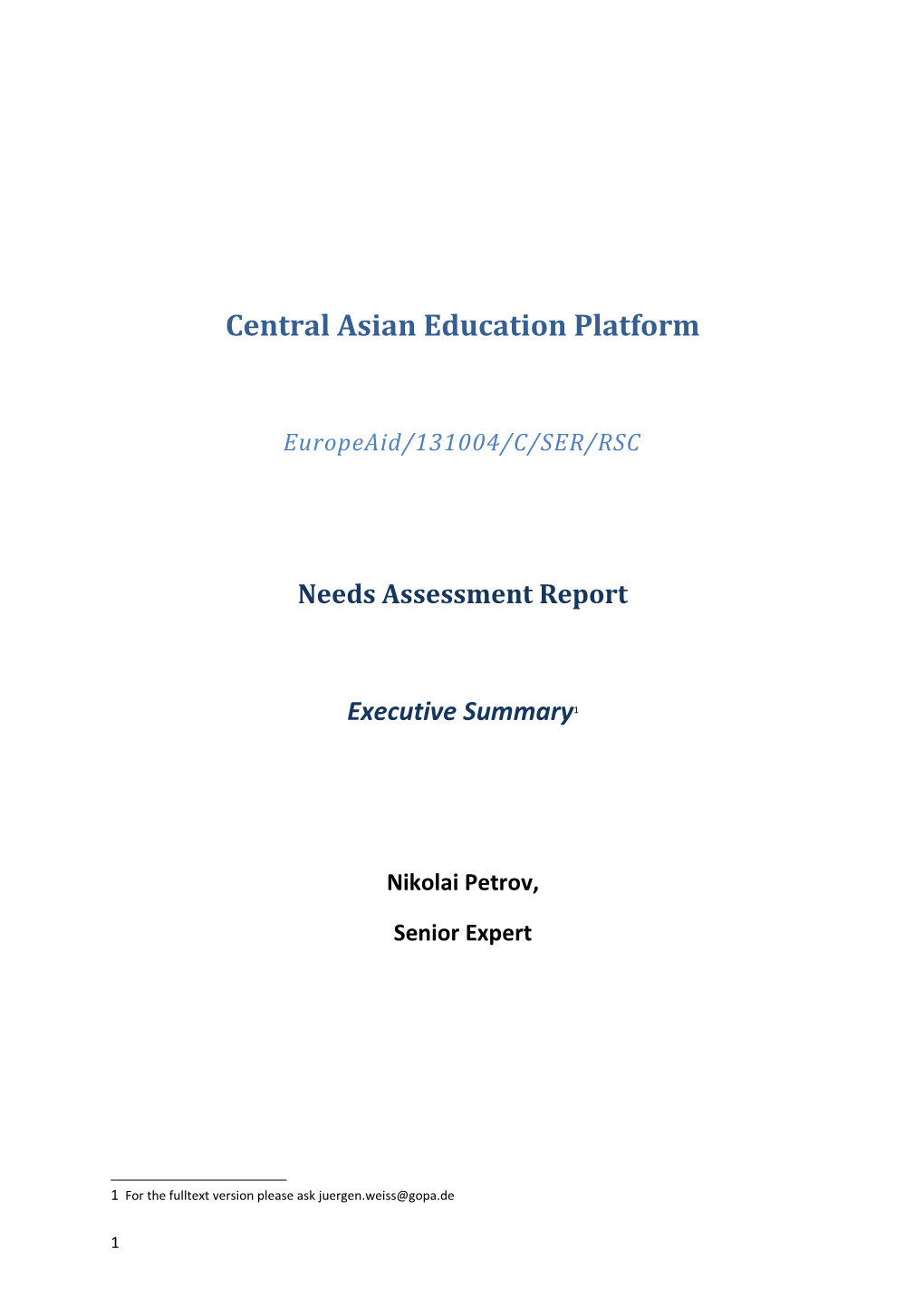 Central Asian Education Platform