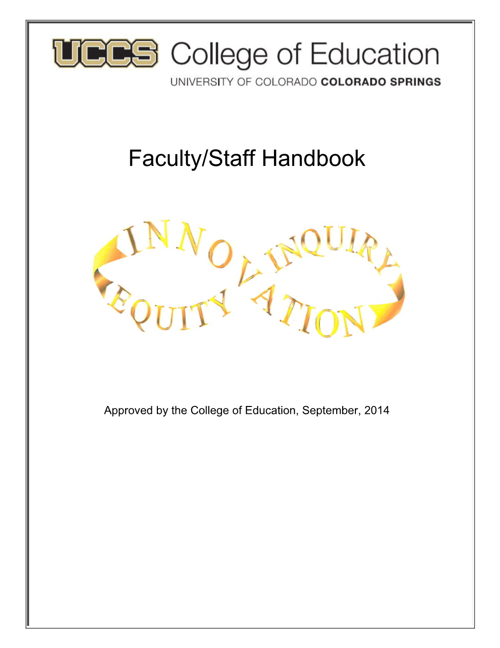 Faculty/Staff Handbook