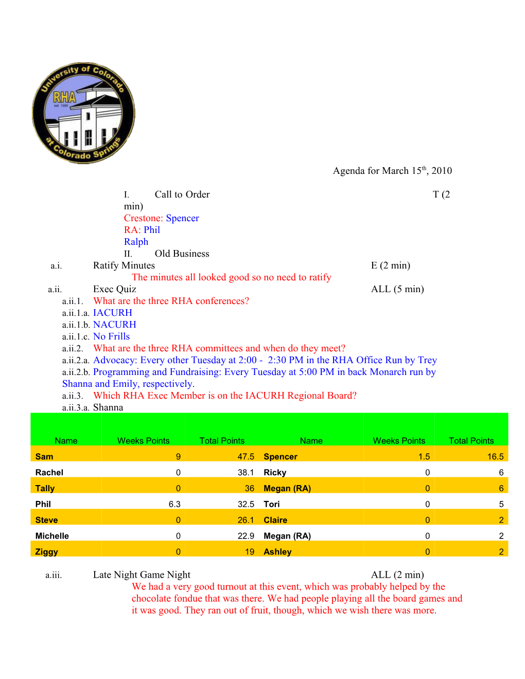 The Minutes All Looked Good So No Need to Ratify