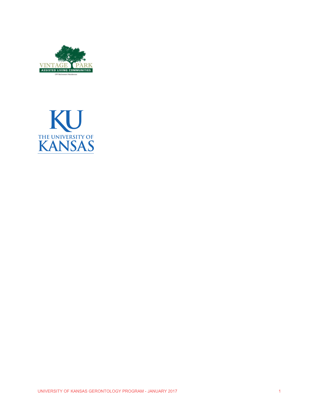University of Kansas Gerontology Program