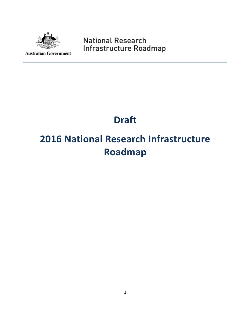 2016 National Research Infrastructureroadmap