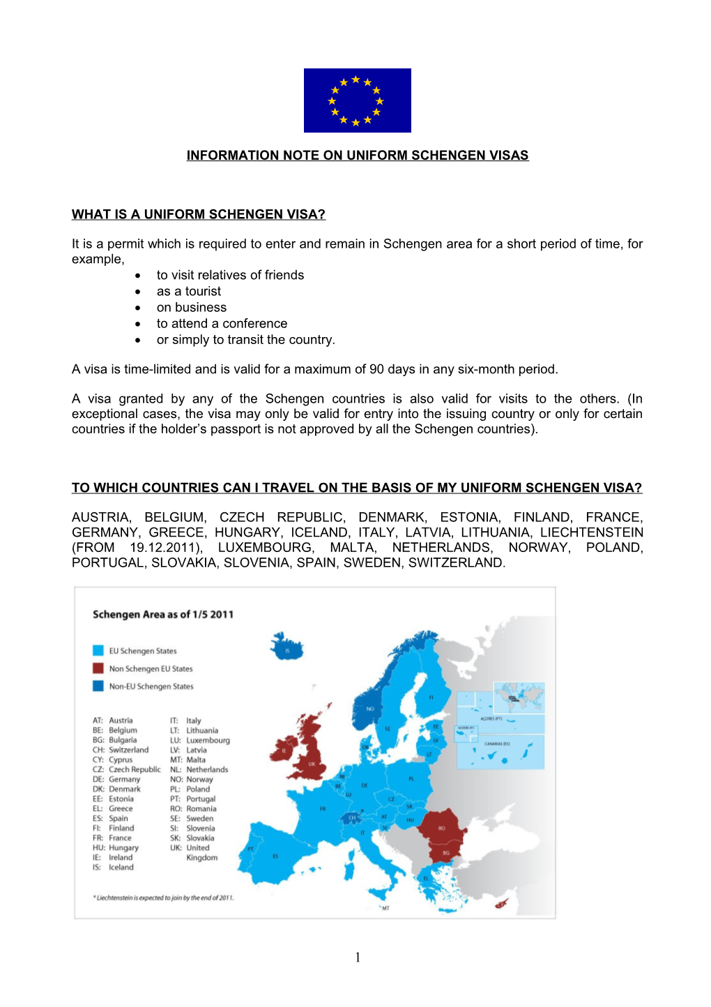 What Is a Uniform Schengen Visa