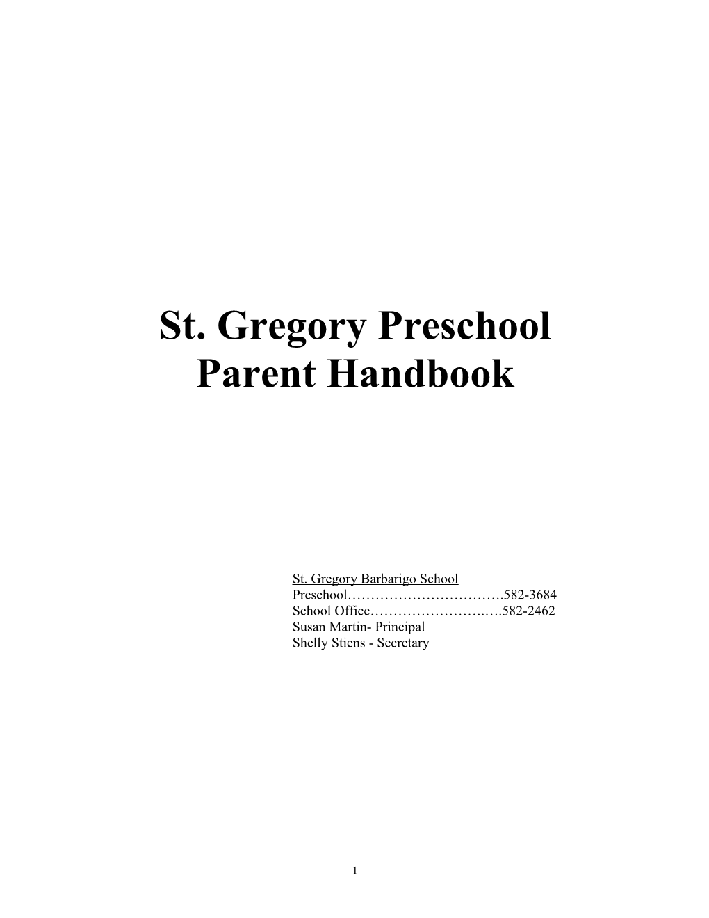 St. Gregory Preschool