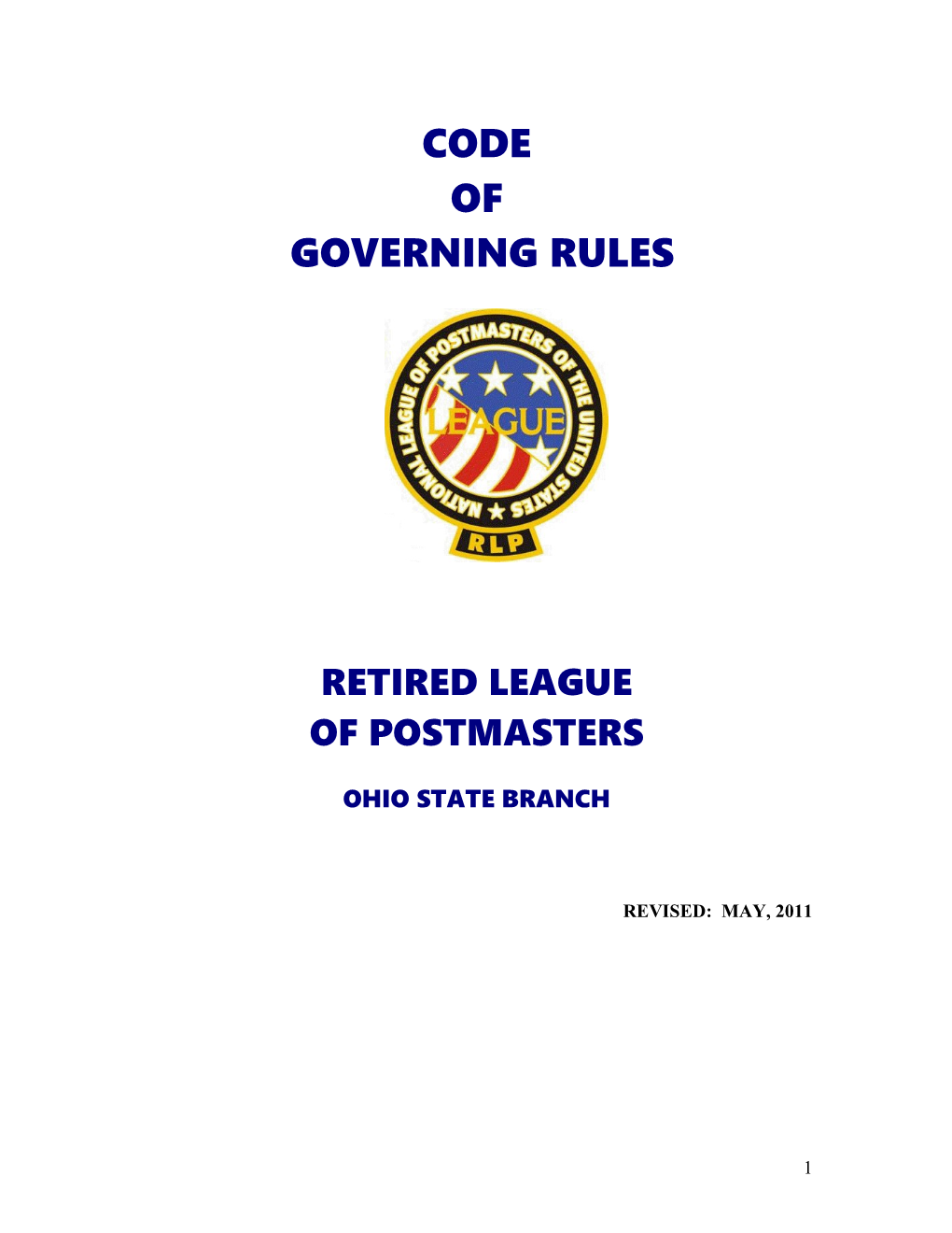 Governing Rules