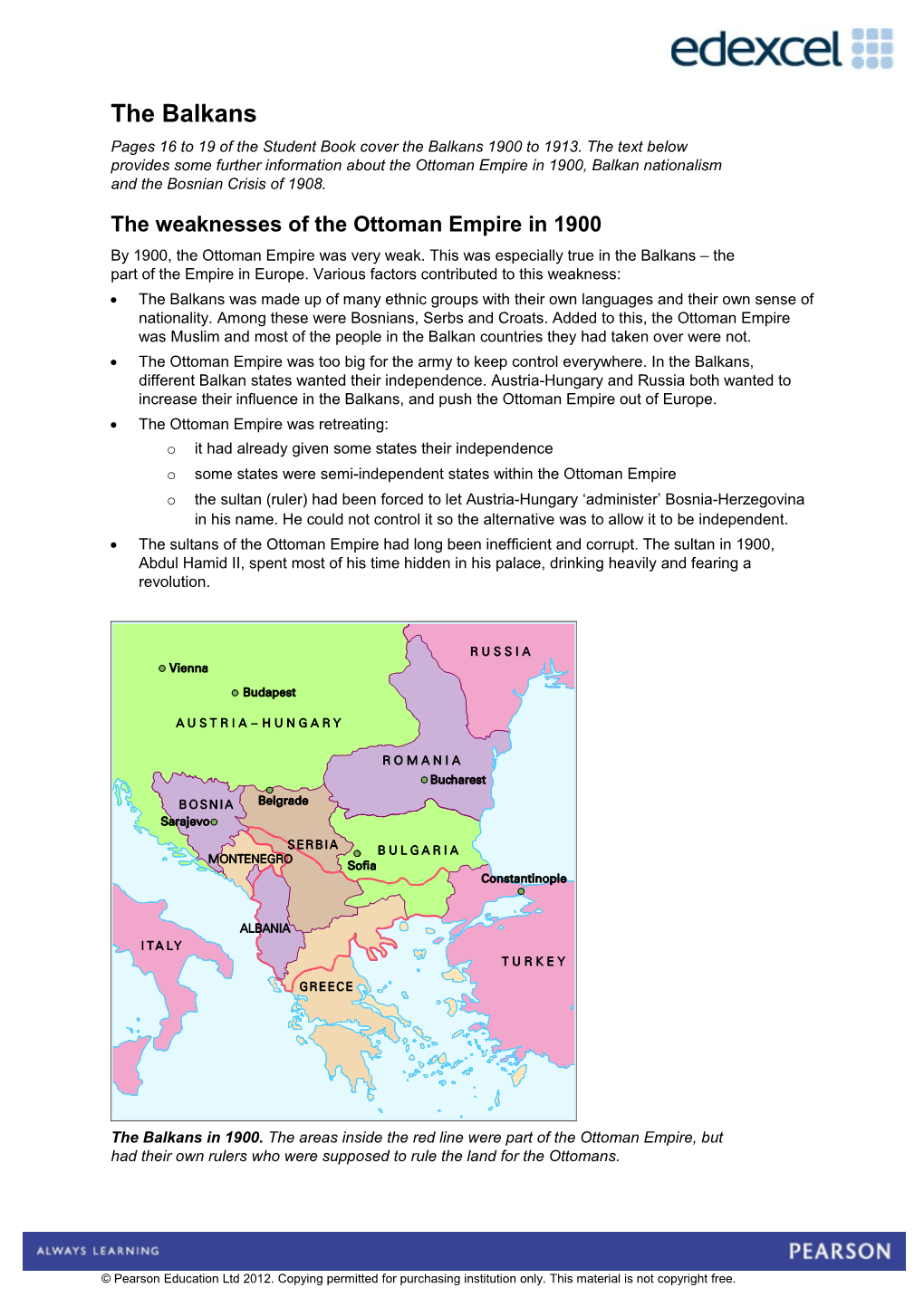 Section 1: Why Did War Break Out? International Rivalry 1900-14