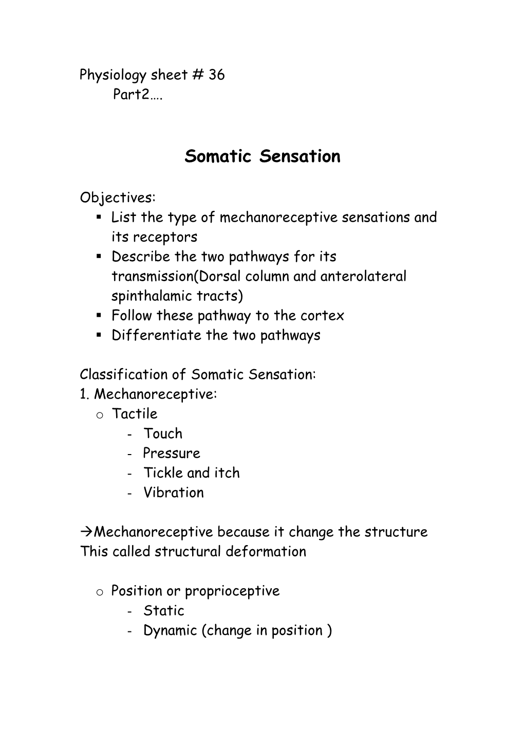 Physiology Sheet # 36