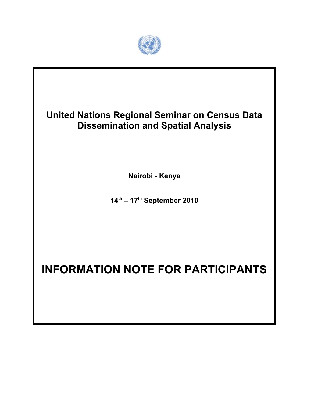 United Nations Statistics Division (Unsd)
