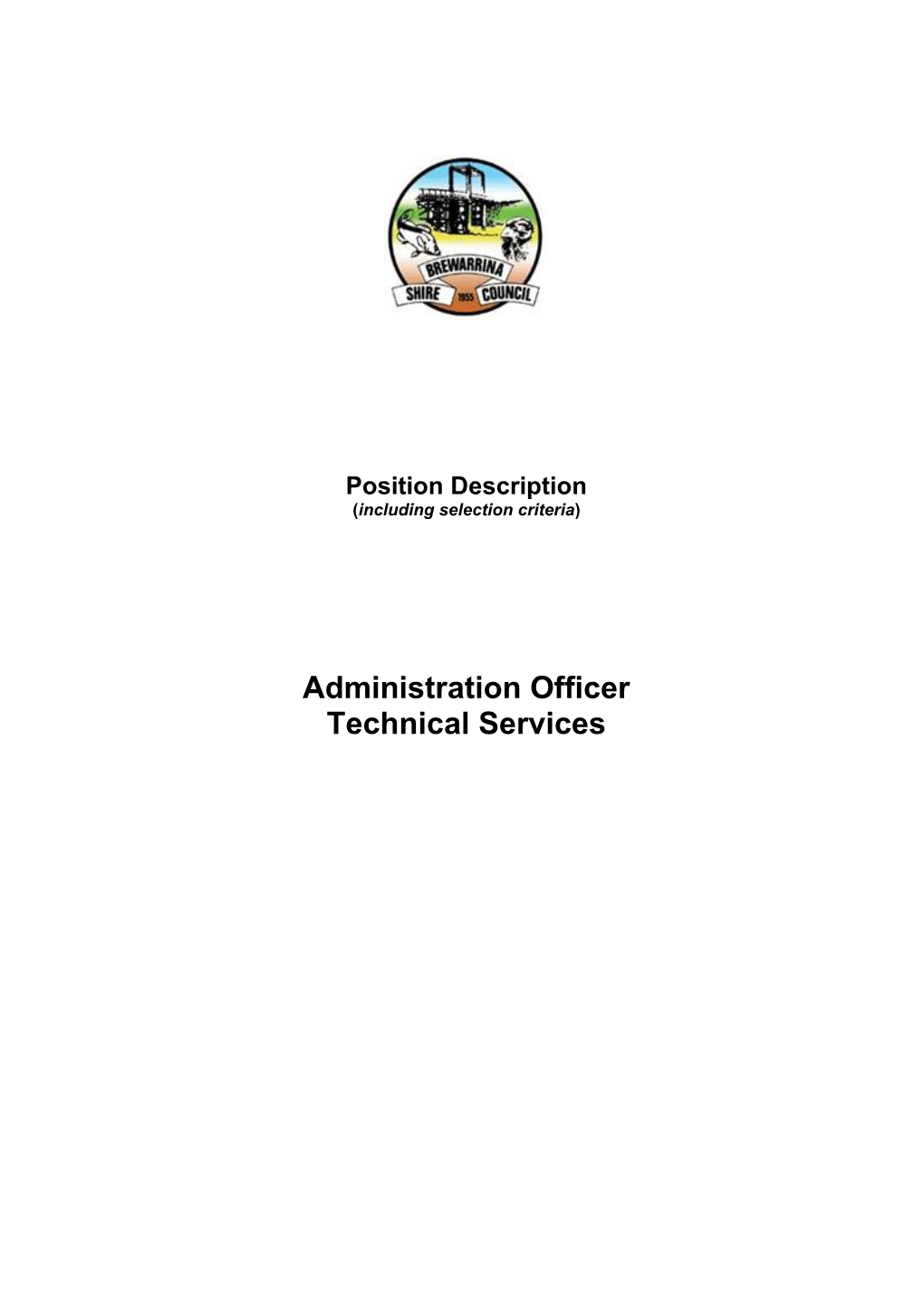 Position Description for Administration Officer Technical Services