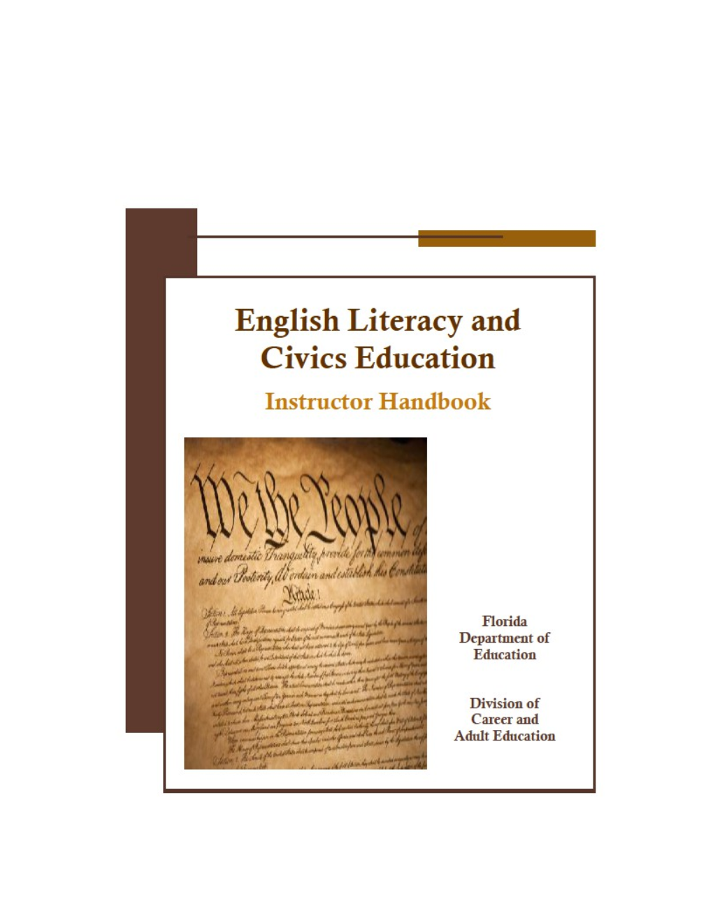 2.0 El/Civics and Fdoe Adult Esol Curriculum Standards