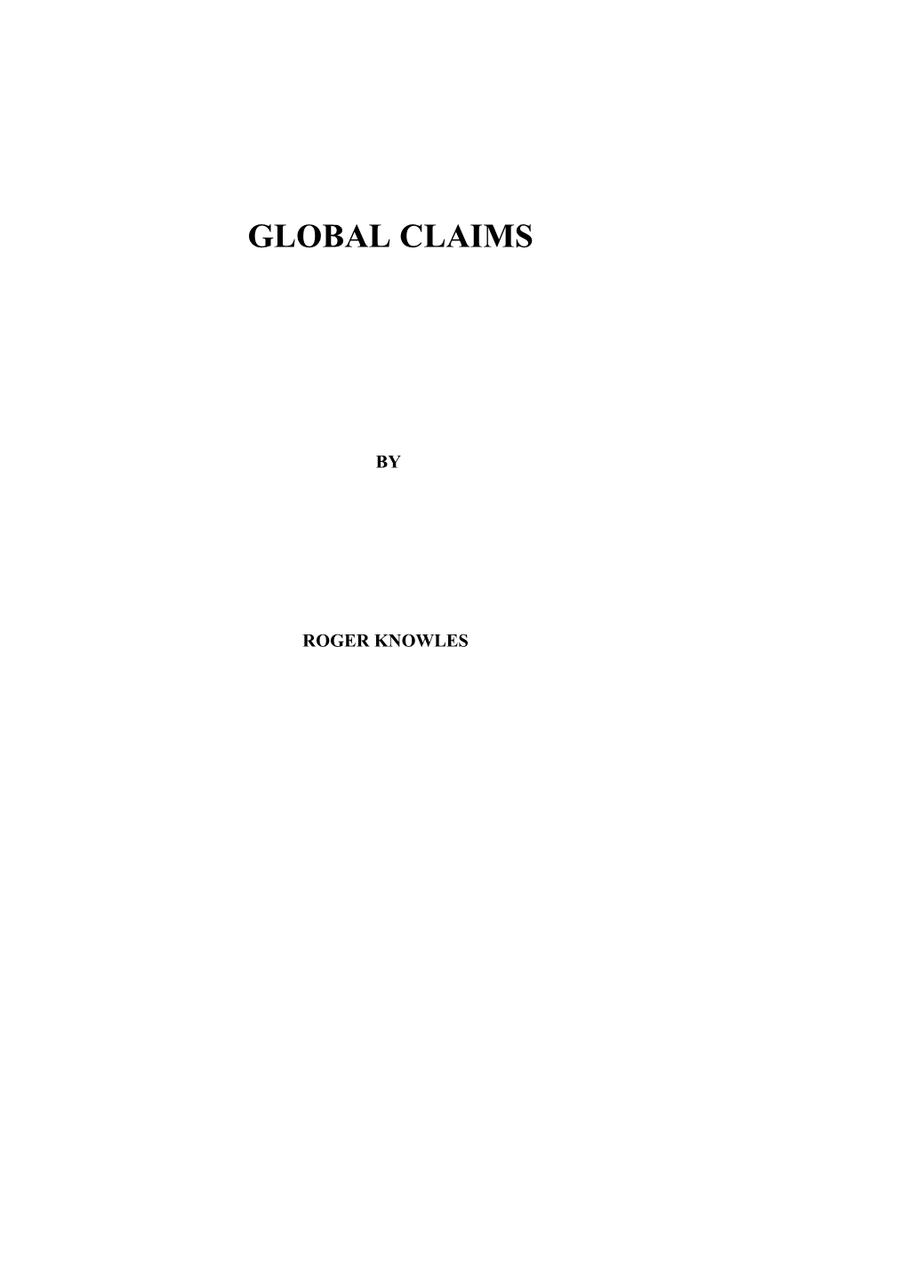 Global Claims