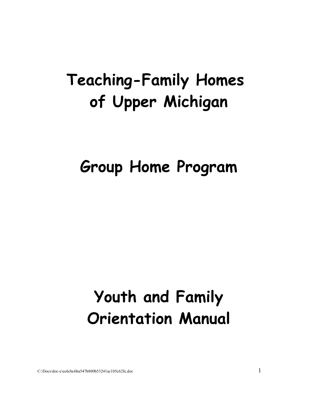 Teaching-Family Homes