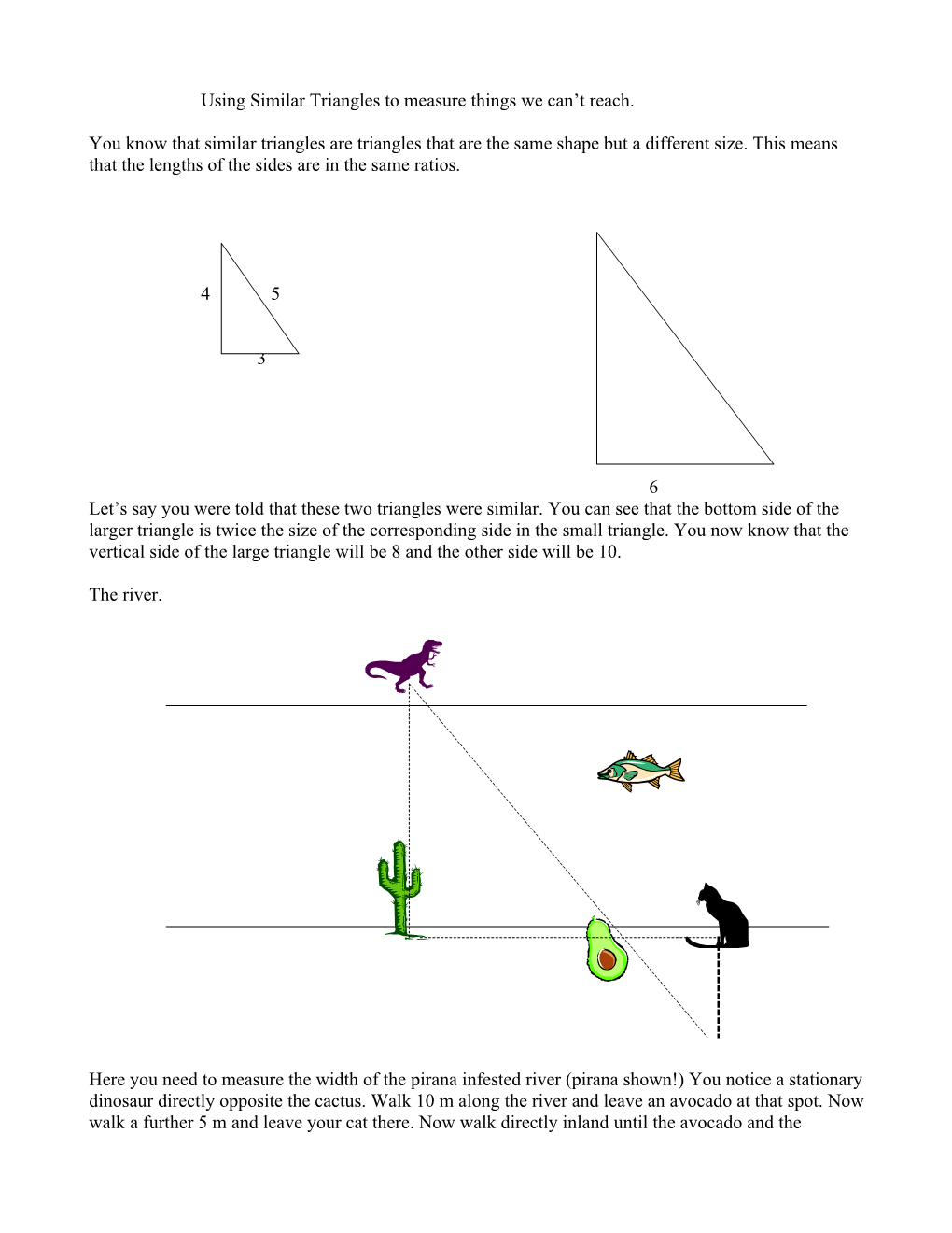 Using Similar Triangles to Measure Things We Can T Reach