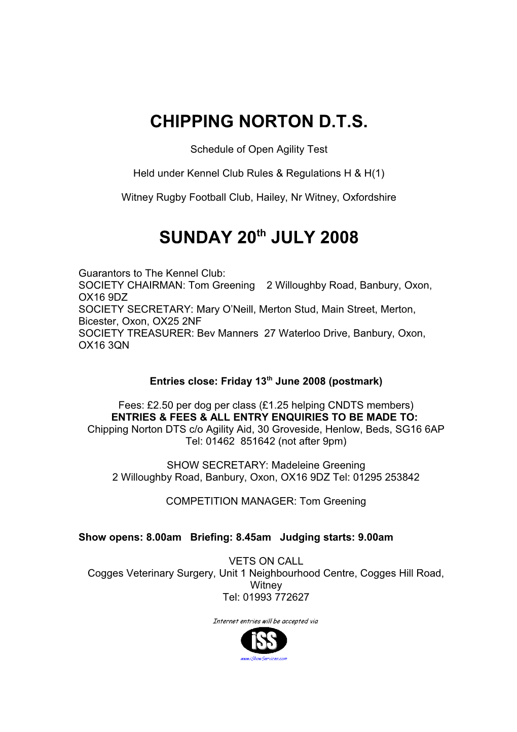 Chipping Norton D.T.S