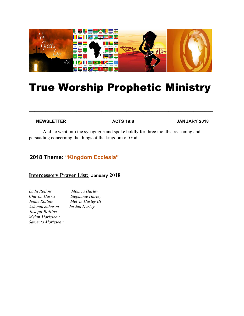 True Worship Prophetic Ministry