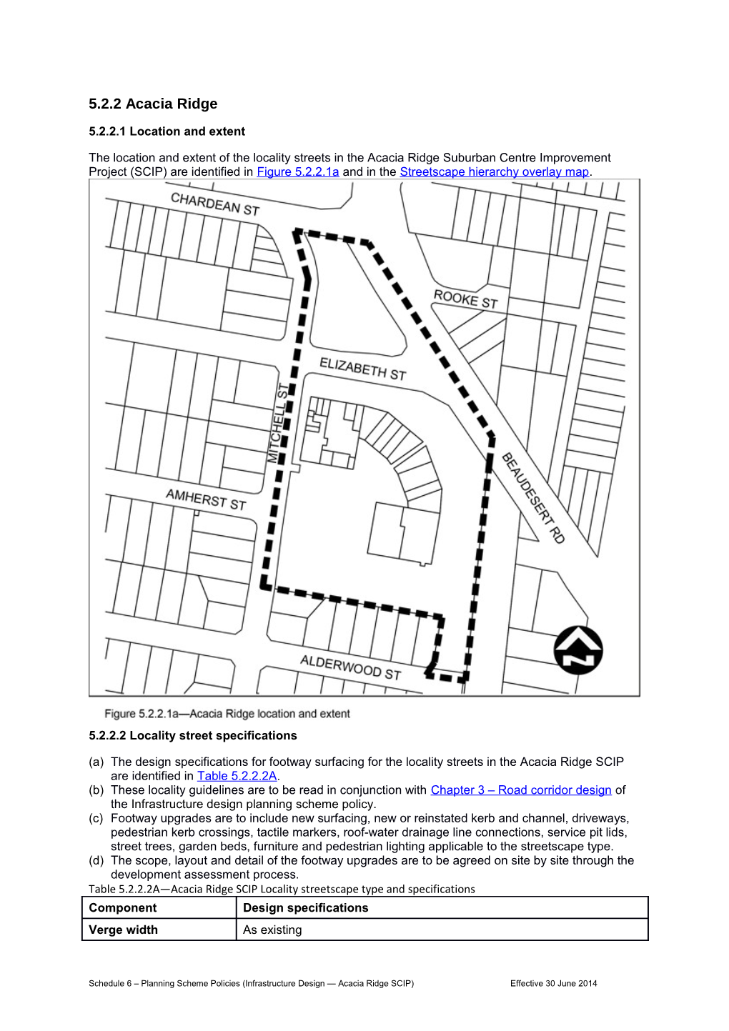 5.2.2.1 Location and Extent