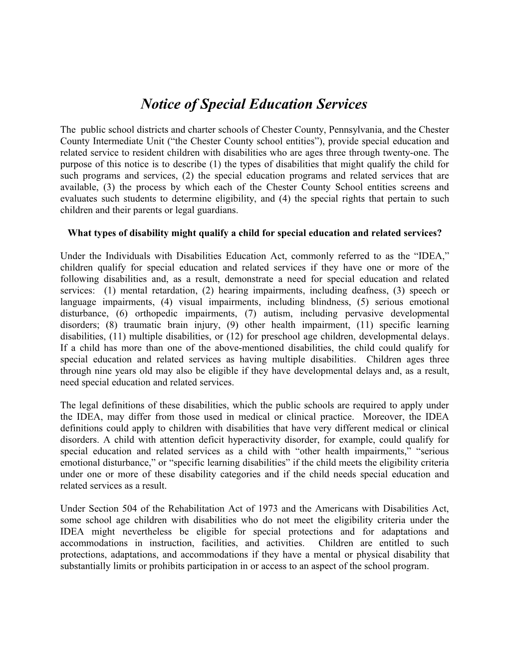 Special Education Notice 2008-R (D269490:1)