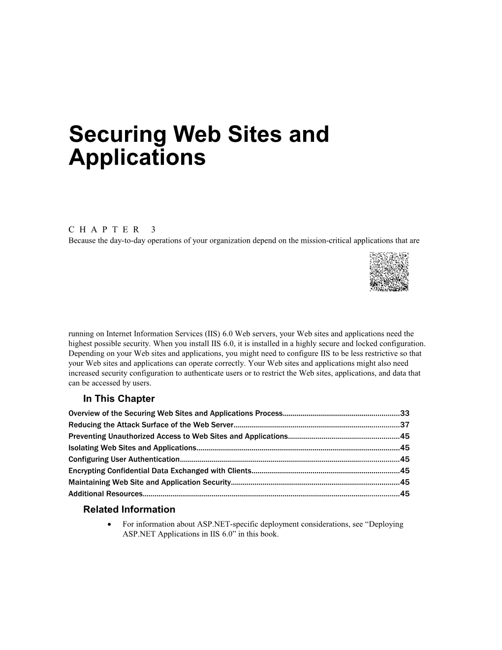 06 CHAPTER 3 Securing Web Sites and Applications