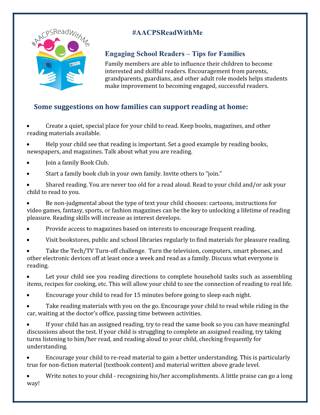 Reading Tips for Parents of Middle School Students