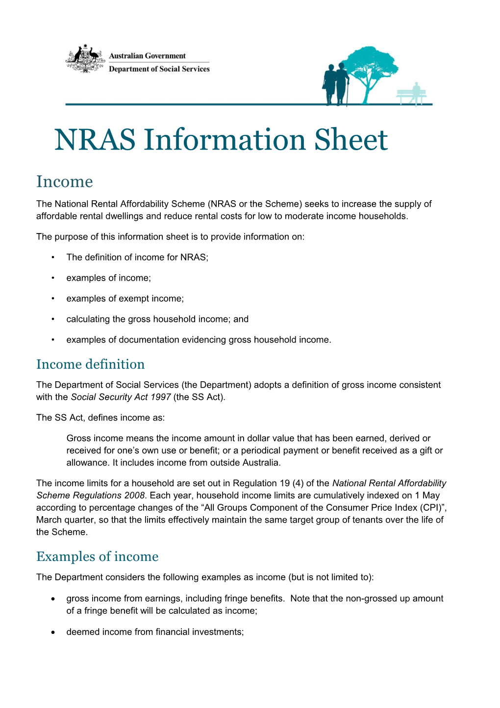 NRAS Information Sheet