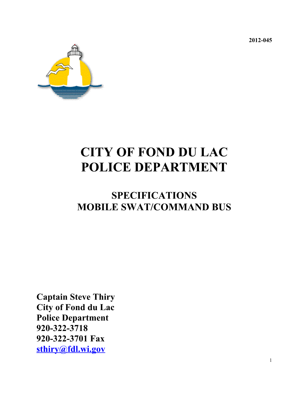 City of Fond Du Lac