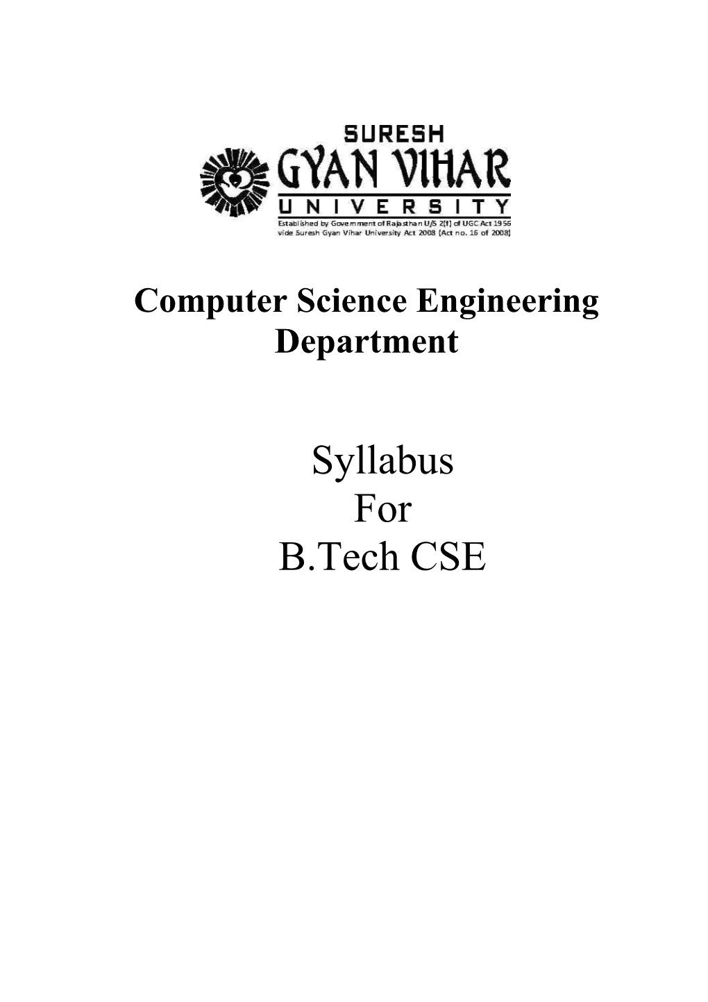 Computer Science Engineering Department