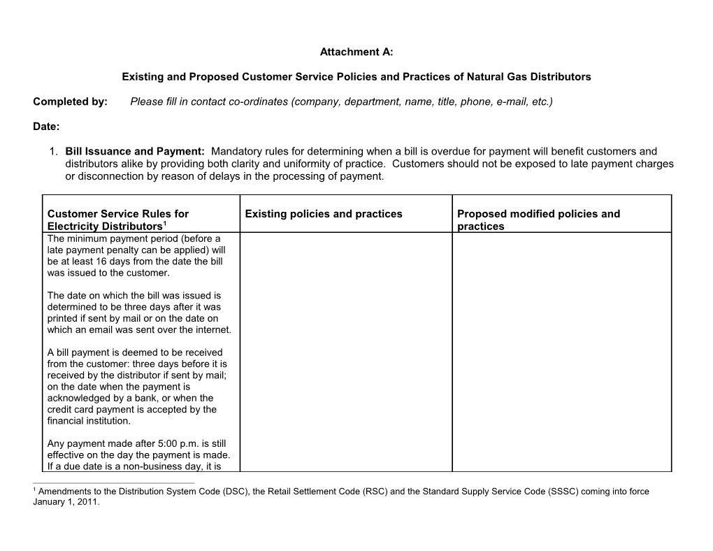 Ontario Energy Board Survey