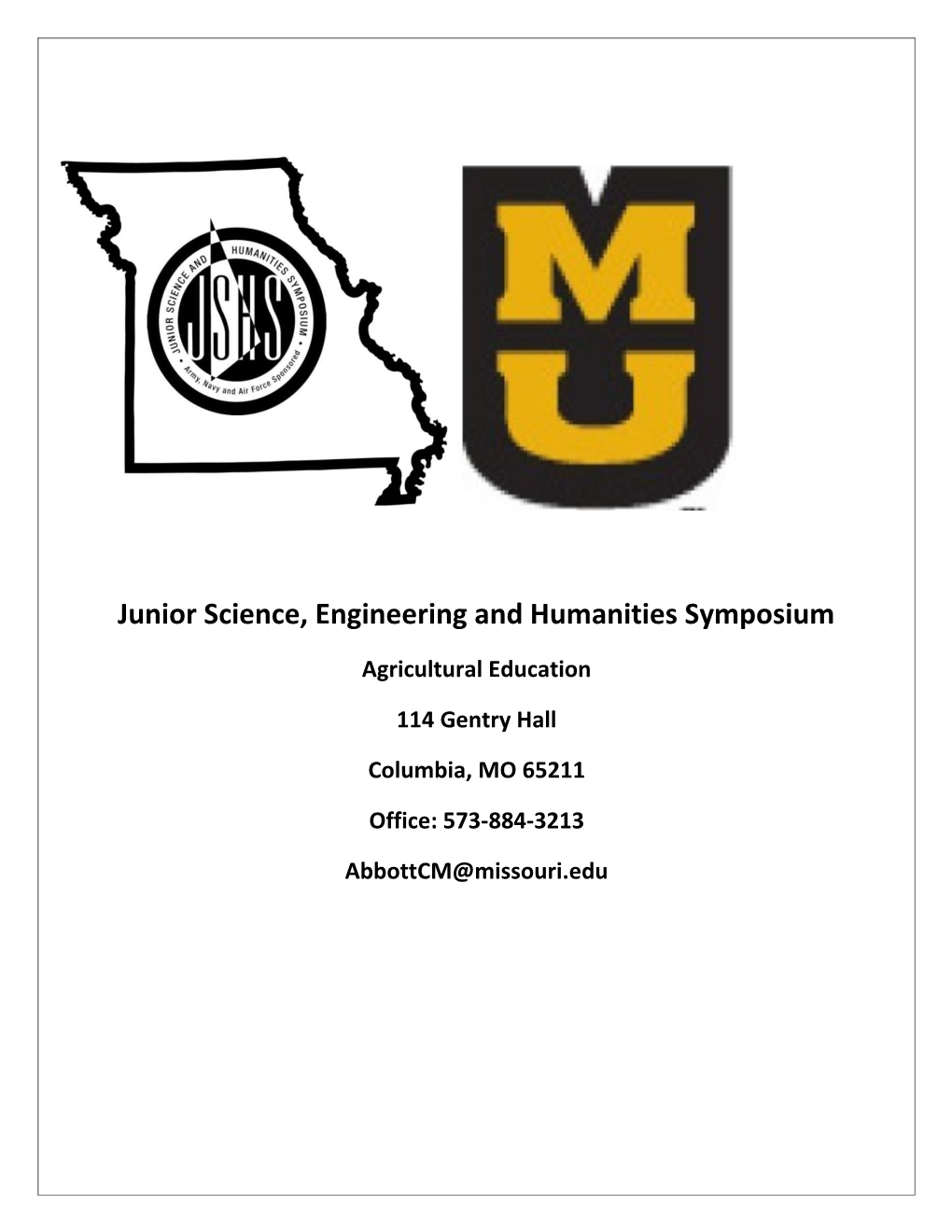 Junior Science, Engineering and Humanities Symposium