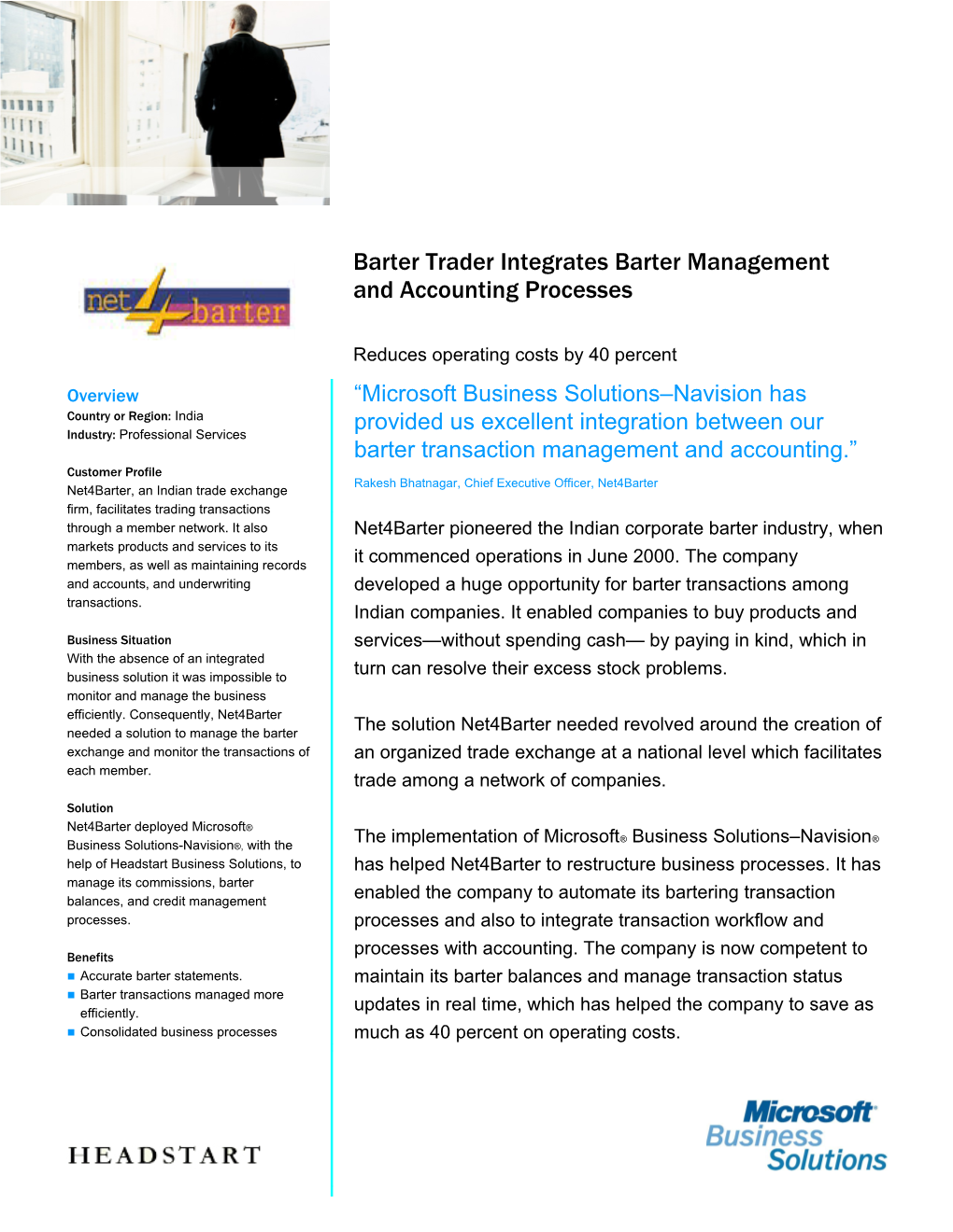 Barter Trader Integrates Barter Management and Accounting Processes