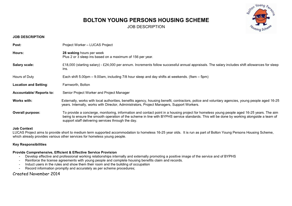 Bury Young Peoples Housing Link