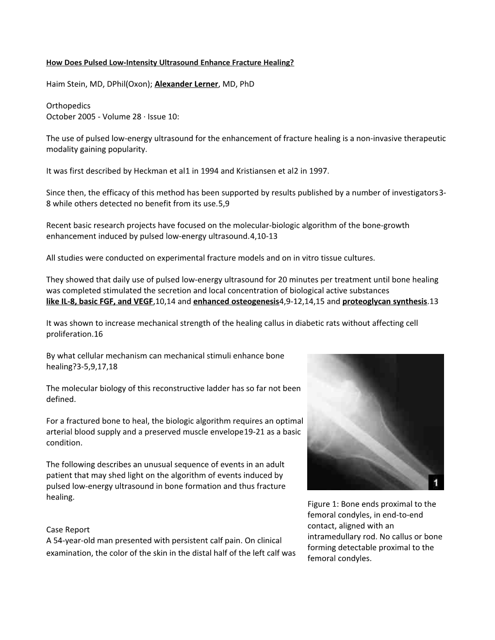 How Does Pulsed Low-Intensity Ultrasound Enhance Fracture Healing?