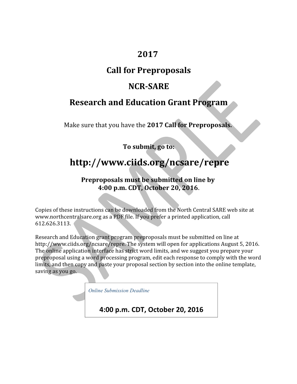 Research and Education Grant Program