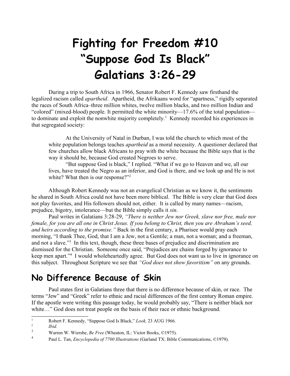 Suppose God Is Black