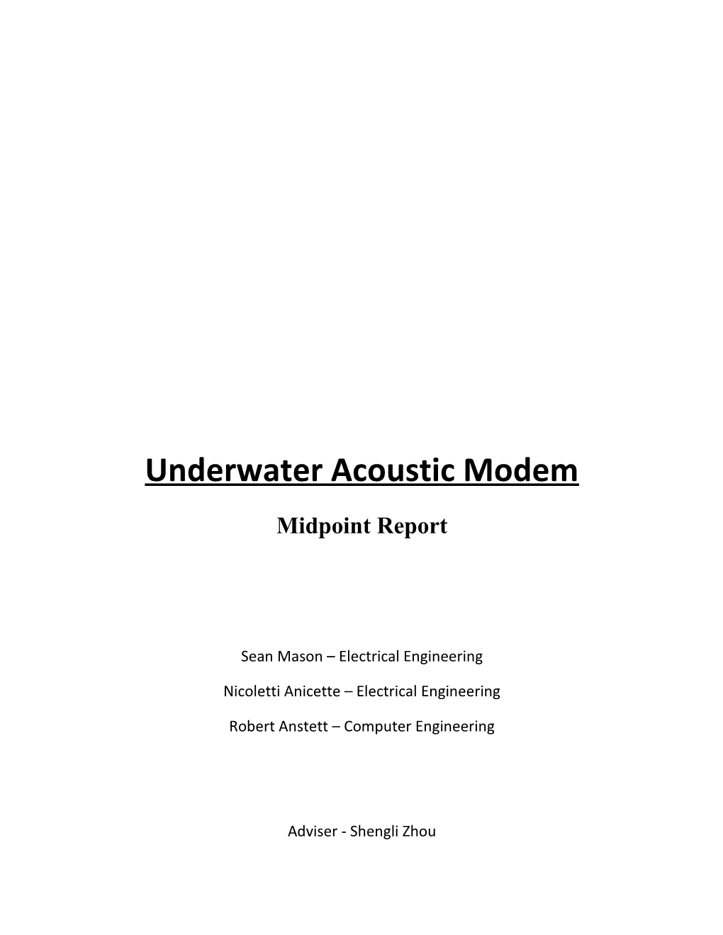 Underwater Acoustic Modem